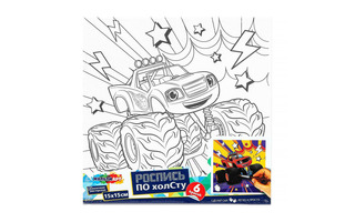 Картина для рисования по контуру "Машинка" 15*15см CANV15X15-VSP 382639 (4347)