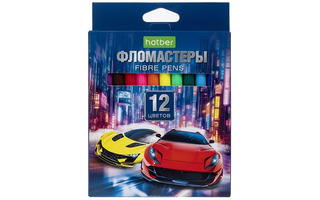 Фломастеры 12цв "Дрифт" FP_089907 Hatber