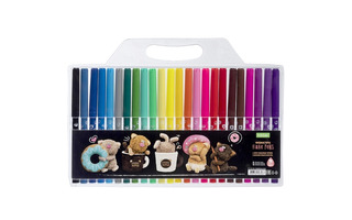 Фломастеры 24цв "Кофейные коты" FP_091084 Hatber