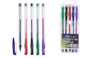 Набор  5 гелевых ручек "Basir" МС-118-5