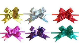 Бант -Бабочка большой голография 5см*85см БА-Б50гл