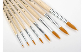 Кисть синтетика № 4 круглая коротная ручка 139678 Сонет