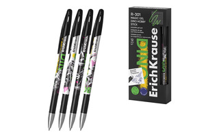 Ручка Пиши-стирай гелевая "Erich Krause.R-301 Magic Gel Stick Dino Hobby" синяя 0,5мм 63142