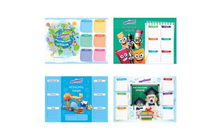 Расписание уроков А4 "Юнландия.Школьный мир" бумага ассорти 111654