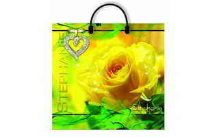 Пакет  37*35 "Стеф" 90мкм с пластиковой ручкой 2058