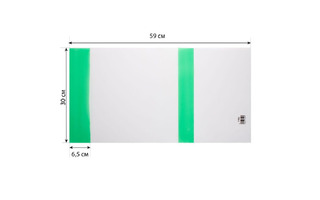 Обложка 300*590 для учебника универс. цвет.клапан 150мкм ПЭ ОБА4 У30