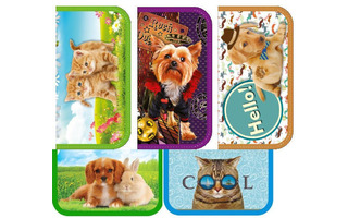 Пенал 2 отд ПО-09 "Животные" большой 190*105