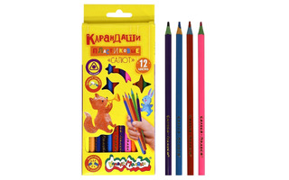 Карандаши 12 цв "Каляка-Маляка.Салют" трехгранные пластик КТКМ12-С