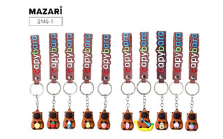 Брелок "Капибара" резиновый 2145-1 Mazari