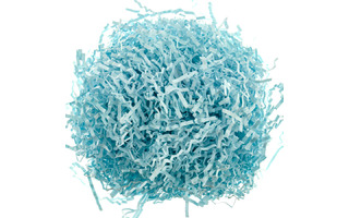 Наполнитель декоративный бумажный Голубая пастель 50гр 3мм Ч705-050