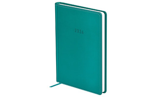 Ежедневник А6  352стр "Winner.Dark teal" кожзам темно-бирюзовый датир 2026 DdА6_09353 BG