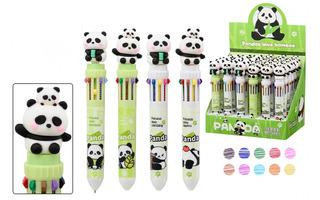 Ручка шариковая "Basir.Панда" автомат 0,5мм 10-цветная MC-7640