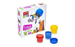 Гуашь 16 цв 17 мл "Zoo" FG-116-Zoo Forum 3548