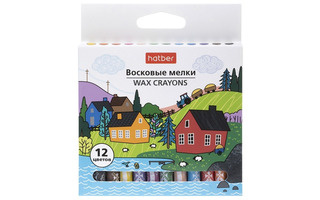 Восковые мелки 12цв "Арт Тайм" CR_090286 Hatber