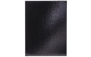 Бизнес-блокнот А5  80л "Бумвинил.Metallic Croco.Черный" тв.пер. 5-цвет.блок 80ББ5В1 084779 Хатбер