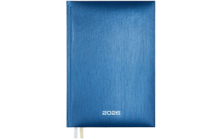 Ежедневник А5  336стр "deVENTE.Attomex.Regent" бумвинил металлик синий датир 2026 2332644