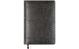 Ежедневник А5  336стр "deVENTE.Attomex.Croco" кожзам тиснение черный датир 2026 2332657