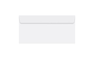 Конверт бумажный почтовый 110*220 Е65 евро чистый отрывная лента Е65.1000.1 352282