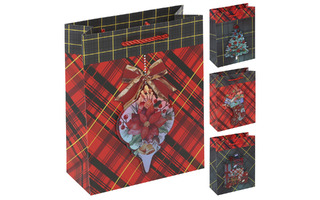 Сумка новогодняя 18*23 "Стильный Новый Год" 3D аппликация 210г/м² ассорти 242407