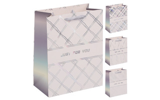 Сумка ламинированная 26*32 "Just for you" тисн.фольгой 210г/м² ассорти 253750