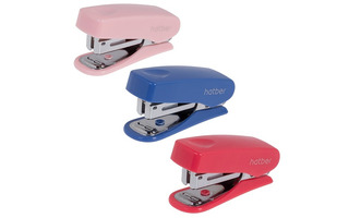 Степлер №10 12л "Hatber.Gentle" мини с антистеплером ассорти DS_085959