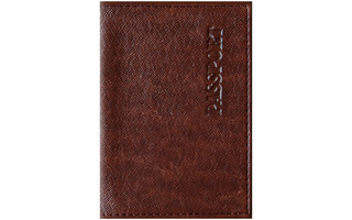 Обложка для паспорта "OfficeSpace.Бизнес" кожзам коричневый 254218