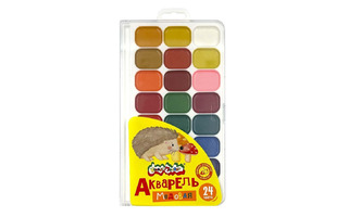 Краски  акв 24 цв "Каляка-Маляка" пластик АПКМ24