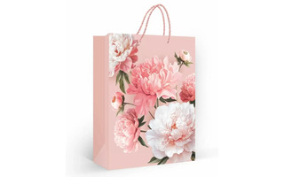 Сумка ламинированная 26*33 "Нежные пионы" код 430 30000926