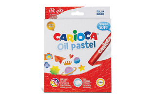 Пастель масляная 24цв "Carioca.Maxi" d=10мм 43278