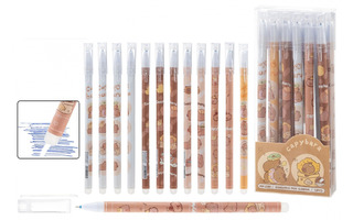 Ручка пиши-стирай гелевая "Basir.Капибара" синяя 0,38мм МР-2381