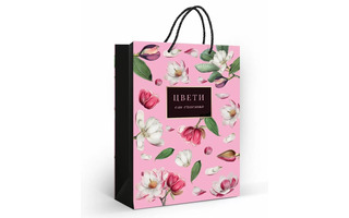 Сумка ламинированная 22*31 "Цвети от счастья" код 489 10000215