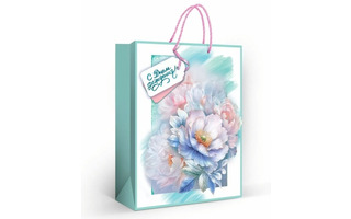 Сумка ламинированная 26*33 "С Днем рождения!" код 430 10000515