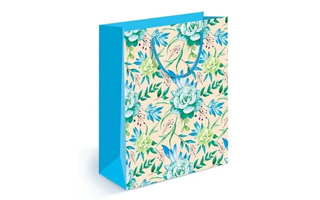 Сумка ламинированная 18*23 "Розы мятного цвета" код 495 15.11.01849