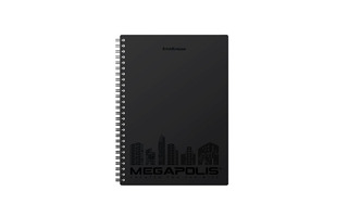 Тетрадь 80 л "MEGAPOLIS" клетка спираль пластик.обл 50656 ErichKrause