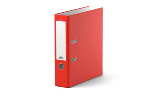Папка-регистратор 70мм "ErichKrause.Colors" красная металл кант 17776