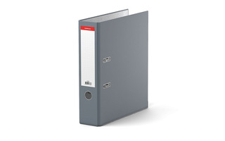 Папка-регистратор 70мм "ErichKrause.Colors" серая металл кант 17778