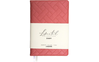 Ежедневник А5  272стр "deVENTE.Elizabeth" н/датир кожзам нежно-коралловый стеганный 2234698