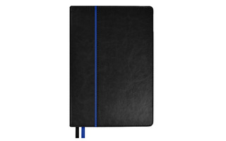 Ежедневник А5  160л "Escalada" черный/синий н/датир кожзам тв.пер 70623