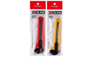 Нож канцелярский большой 18мм "Hatber.X-BLADE" UK_060160