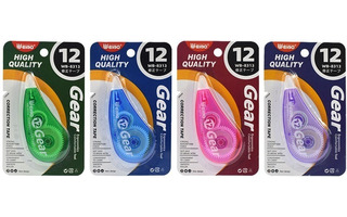 Корректирующая лента "Weibo.Gear" 12м*5мм ассорти KO WB-8313