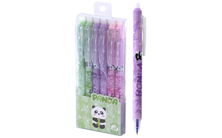 Ручка Пиши-стирай гелевая "Weibo.Panda" автомат синяя 0,5мм MD-5661