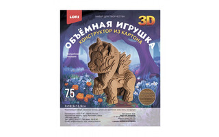 Набор для творчества "Конструктор из картона.Лошадка" 7*10*13см 75дет НГ-028