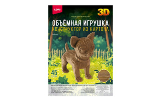 Набор для творчества "Конструктор из картона.Собачка" 13*8*14см 45дет НГ-004