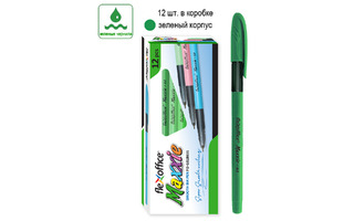 Ручка шариковая "Flexoffice Maxxie" на масляной основе зеленая 0,5мм FO-GELB035 GREEN