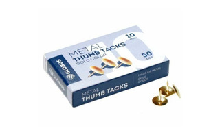 Кнопки  50шт "Глобус" золотые К10-50З