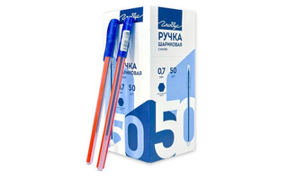 Ручка шариковая "Глобус.Hexagon" синяя 0,7мм РШШ