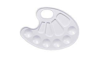 Палитра овальная белая П-01 Глобус