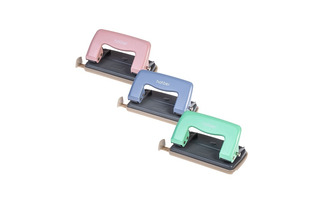 Дырокол  12л "Hatber.Record" металл с линейкой ассорти DP_092222