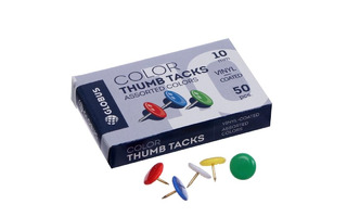 Кнопки  50шт "Глобус" цветные К10-50Ц