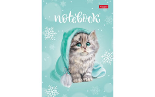 Записная книжка А6   64л "Милый котик" клетка/линия тв.пер. 643Кт6В5_29775 082502 Хатбер